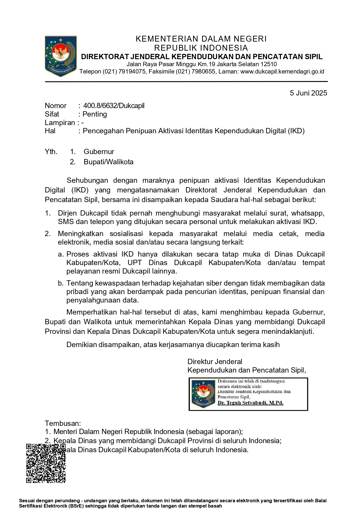 Waspada Penipuan Aktivasi Identitas Kependudukan Digital (IKD)